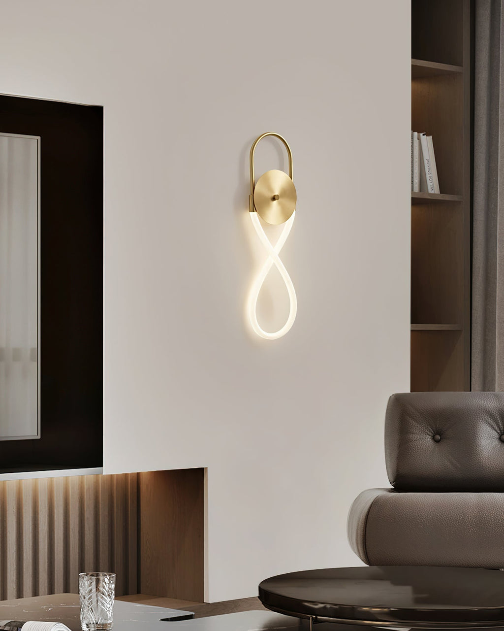 Ilirel Applique Murale Art Collier Anneau en Laiton - Neutralighting