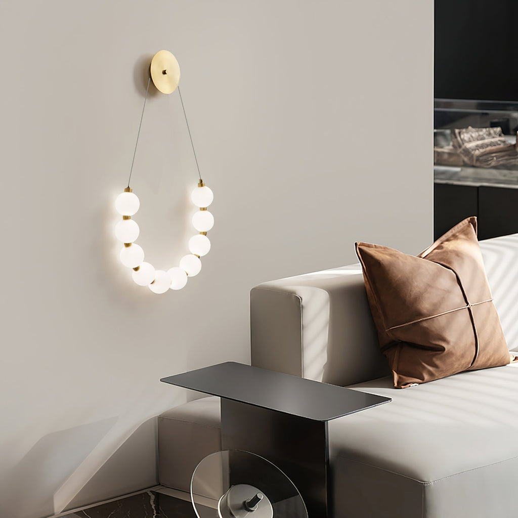 Ilirel Applique Murale Art Collier Anneau en Laiton - Neutralighting
