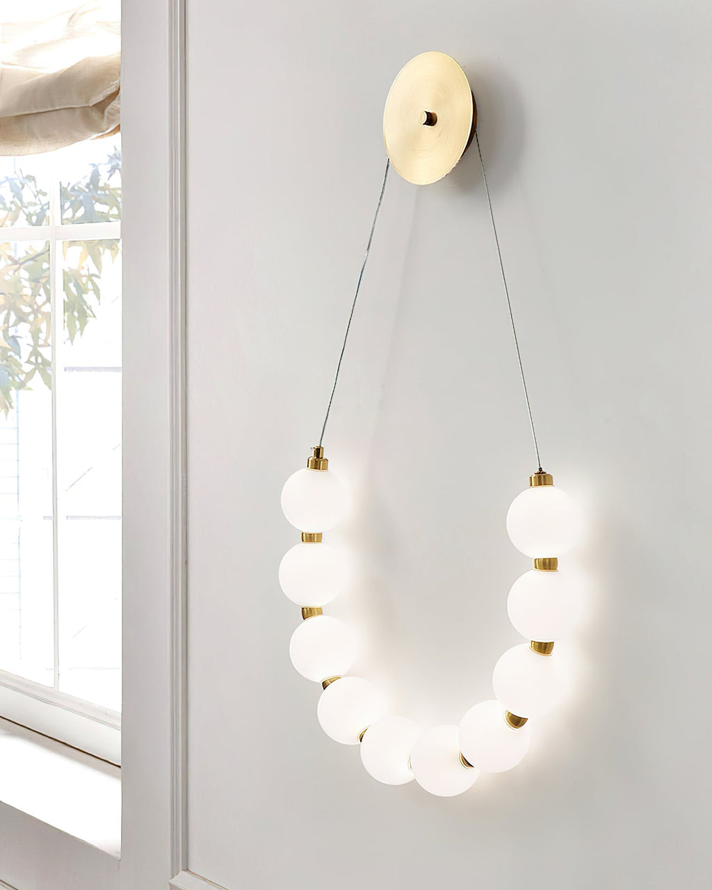 Ilirel Applique Murale Art Collier Anneau en Laiton - Neutralighting