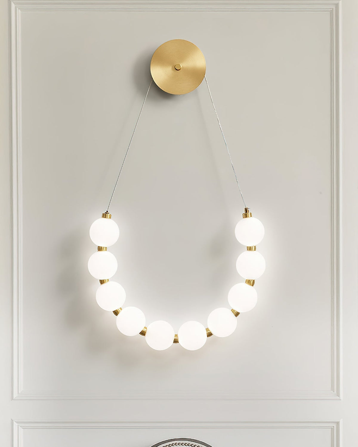 Ilirel Applique Murale Art Collier Anneau en Laiton - Neutralighting