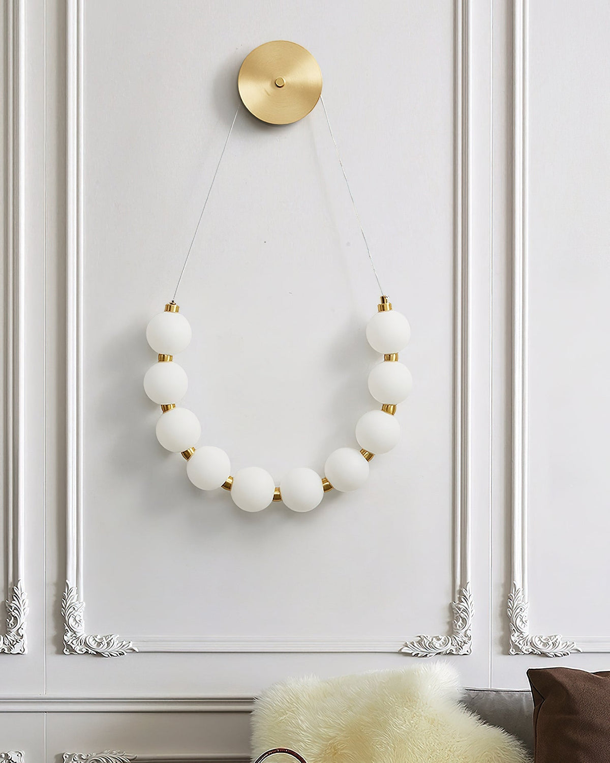 Ilirel Applique Murale Art Collier Anneau en Laiton - Neutralighting