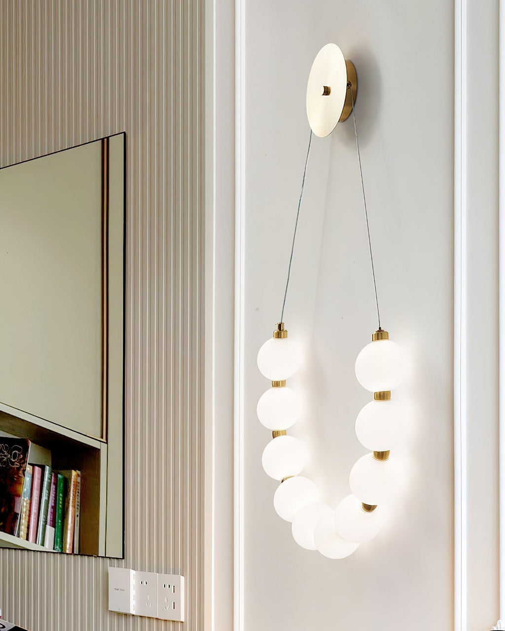 Ilirel Applique Murale Art Collier Anneau en Laiton - Neutralighting