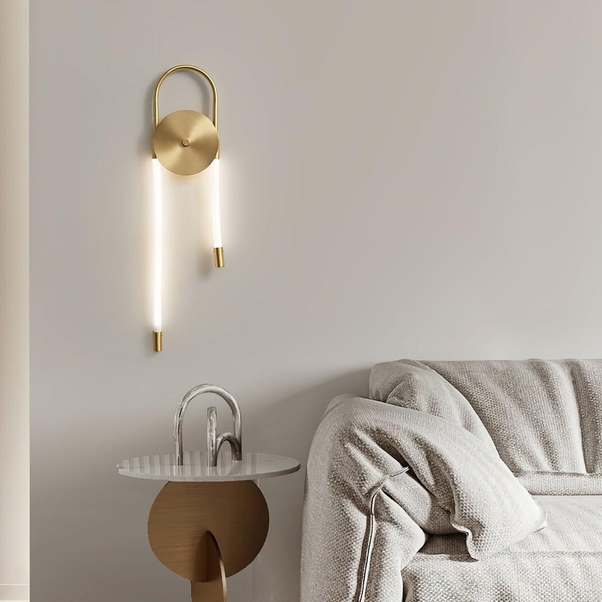 Ilirel Applique Murale Art Collier Anneau en Laiton - Neutralighting