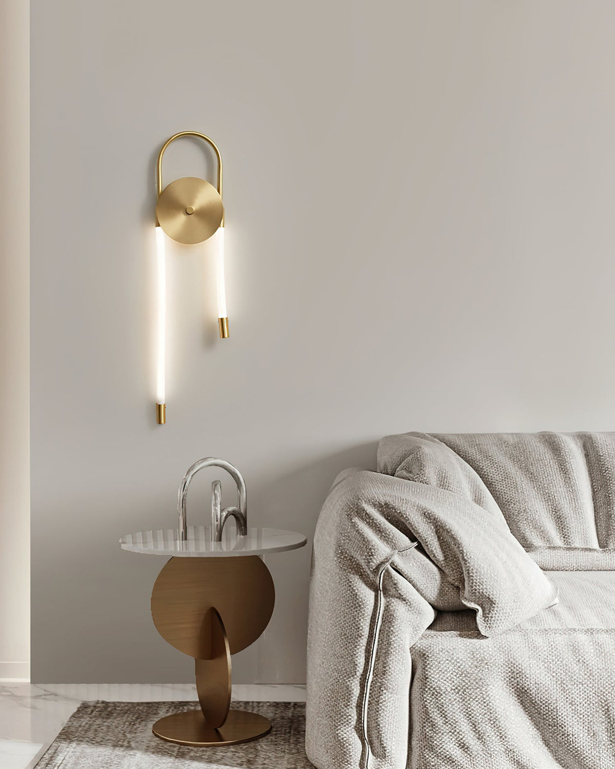 Ilirel Applique Murale Art Collier Anneau en Laiton - Neutralighting