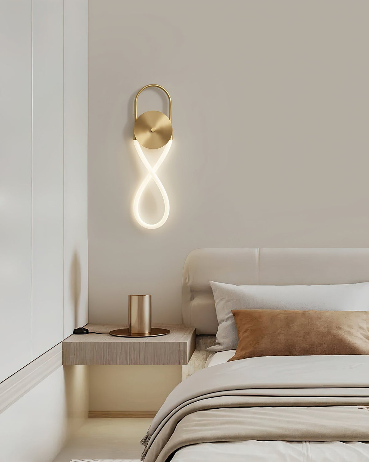 Ilirel Applique Murale Art Collier Anneau en Laiton - Neutralighting