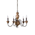 Evvine Lustre Vintage Industriel en Bois et Métal - Neutralighting