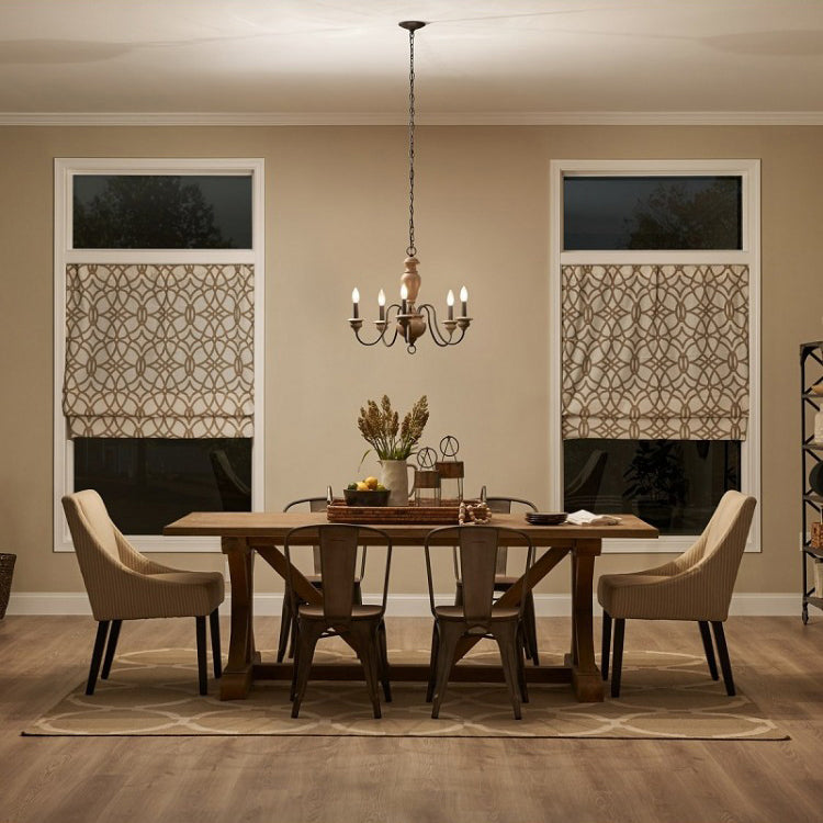Evvine Lustre Vintage Industriel en Bois et Métal - Neutralighting