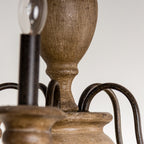 Evvine Lustre Vintage Industriel en Bois et Métal - Neutralighting