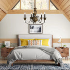 Evvine Lustre Vintage Industriel en Bois et Métal - Neutralighting