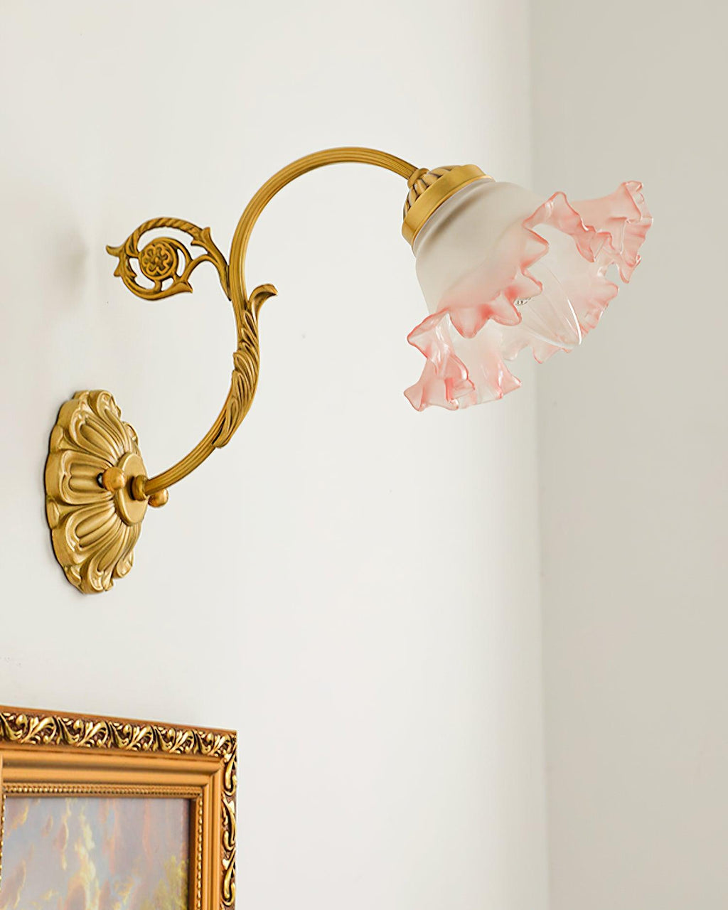 Neiman Applique Murale Volant Rose - Neutralighting
