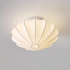 Solara Plafonnier Tissu Coquillage Sculptural Élégant - Neutralighting