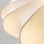 Solara Plafonnier Tissu Coquillage Sculptural Élégant - Neutralighting