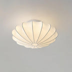 Solara Plafonnier Tissu Coquillage Sculptural Élégant - Neutralighting