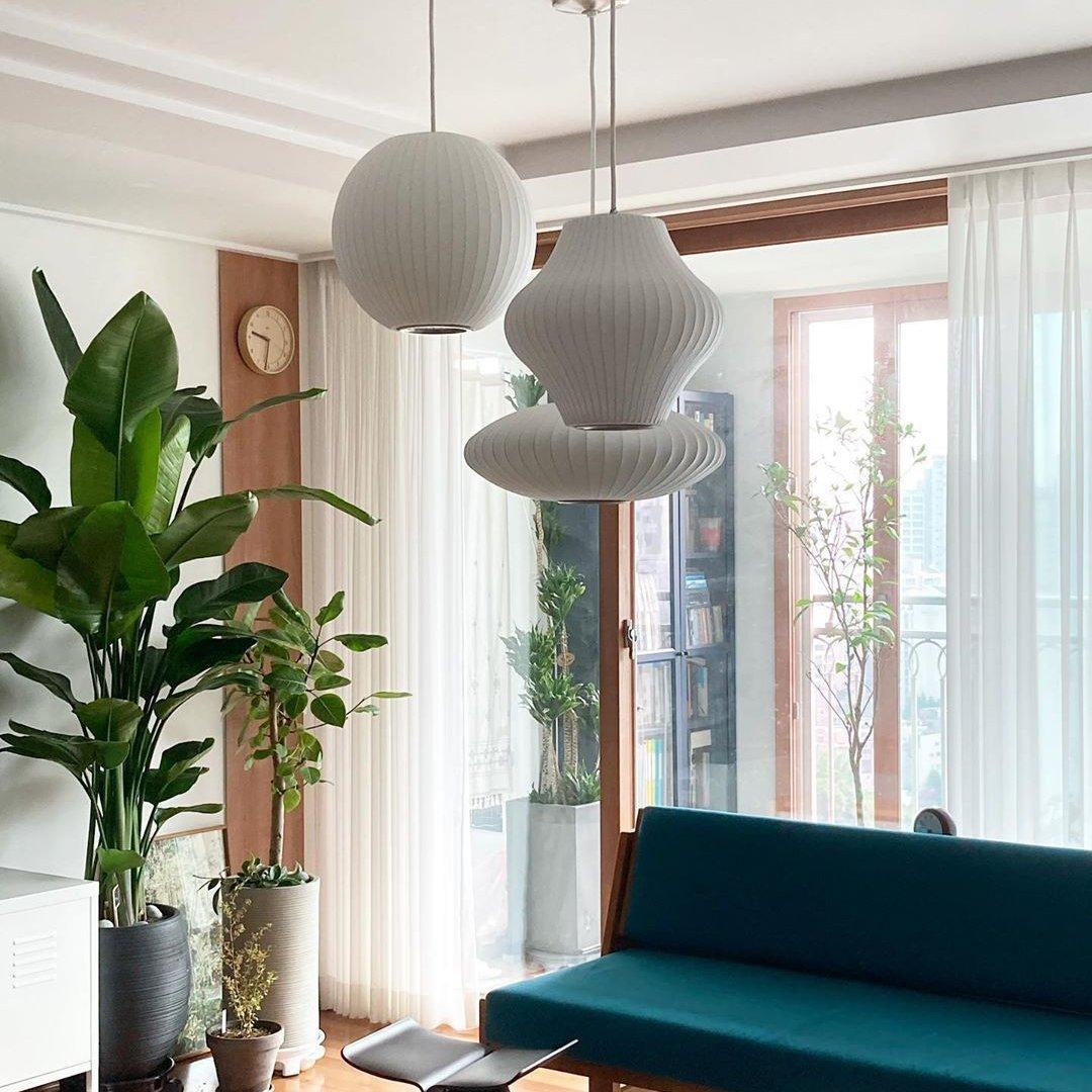 Solarnce Suspension Minimaliste en Soie et Acier - Neutralighting