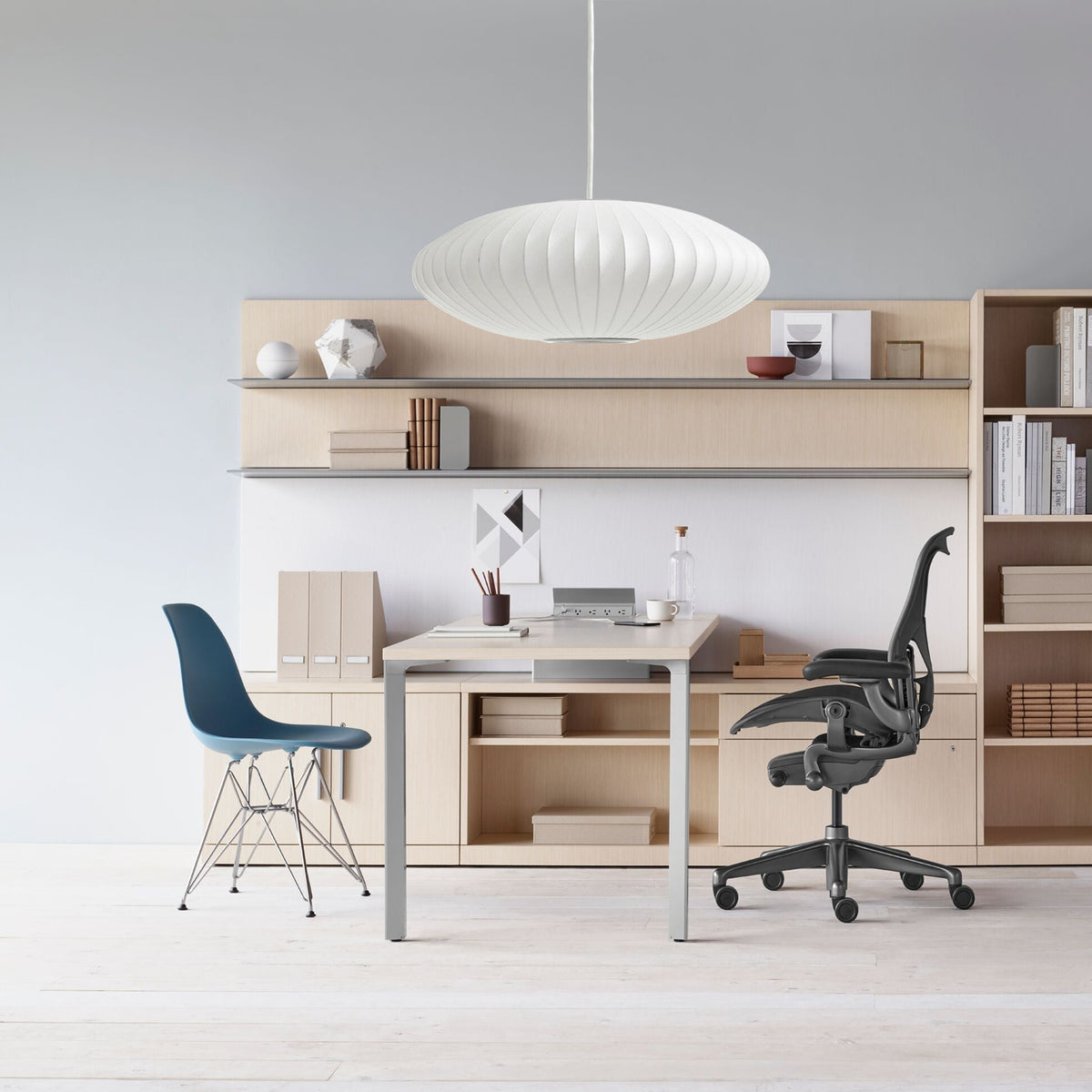 Solarnce Suspension Minimaliste en Soie et Acier - Neutralighting