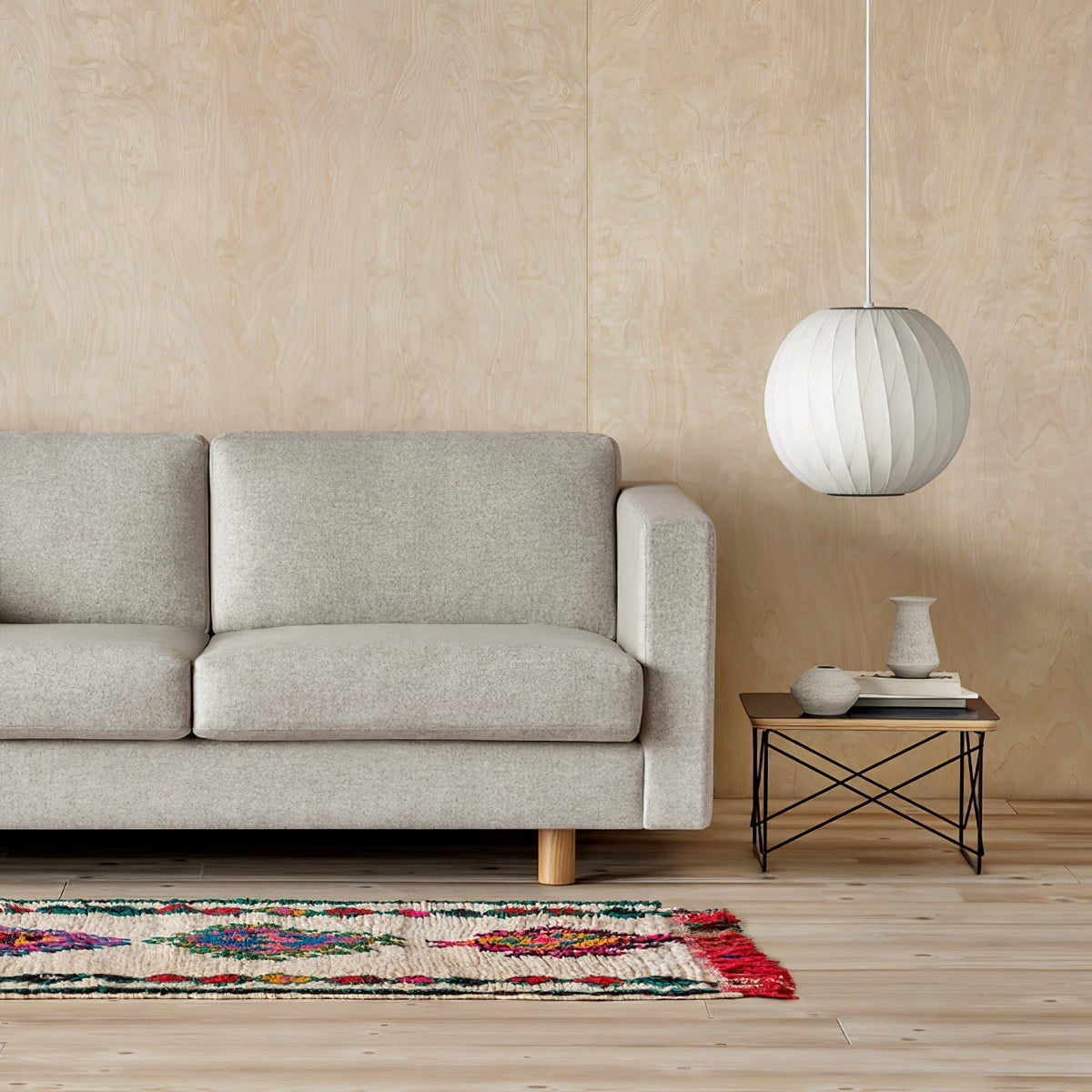 Solarnce Suspension Minimaliste en Soie et Acier - Neutralighting