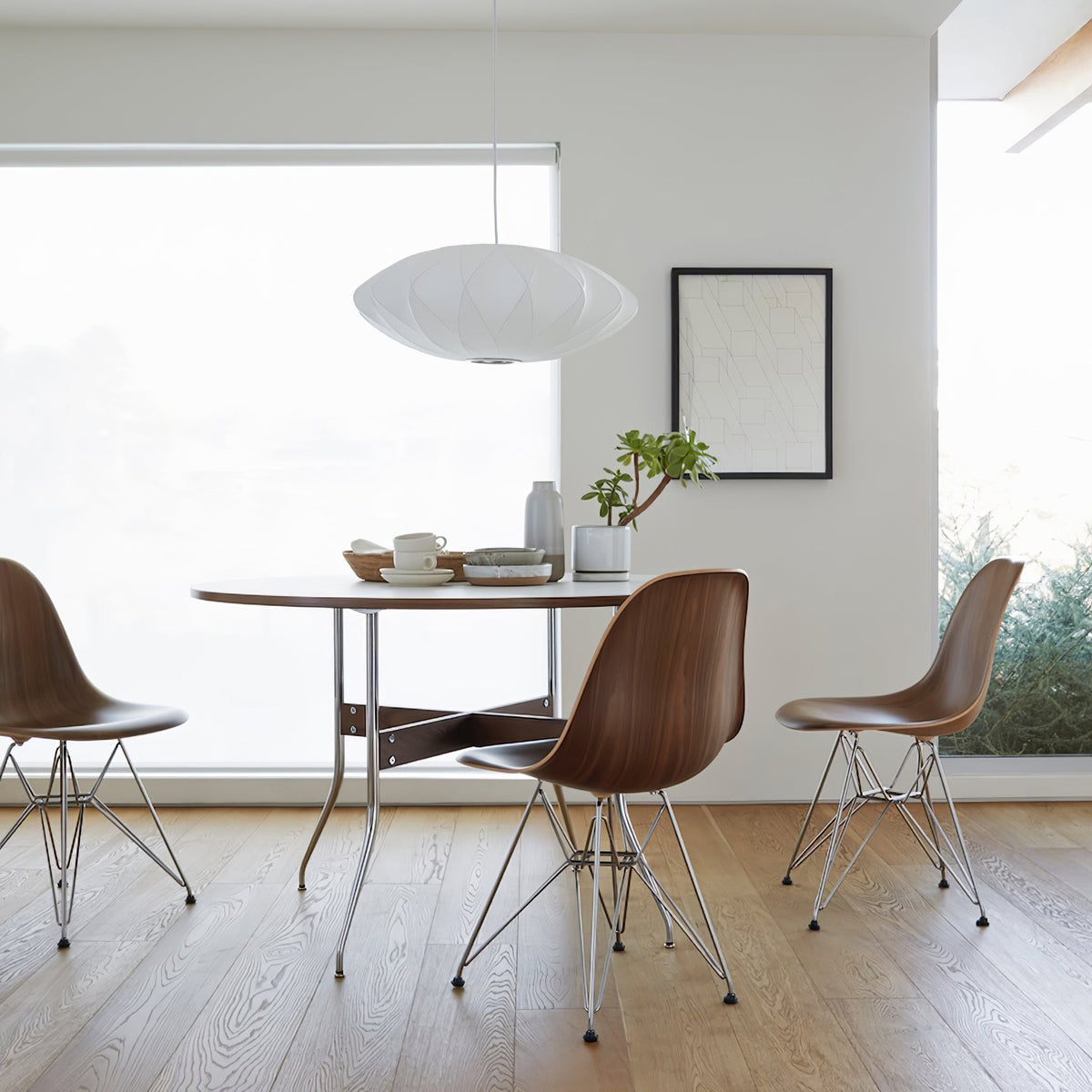 Solarnce Suspension Minimaliste en Soie et Acier - Neutralighting