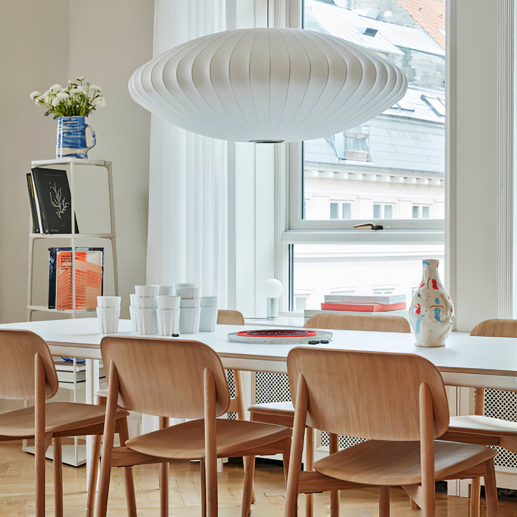 Solarnce Suspension Minimaliste en Soie et Acier - Neutralighting