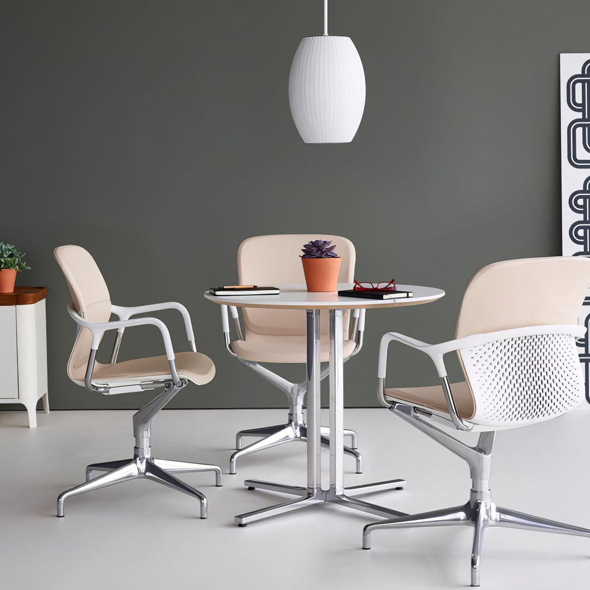 Solarnce Suspension Minimaliste en Soie et Acier - Neutralighting