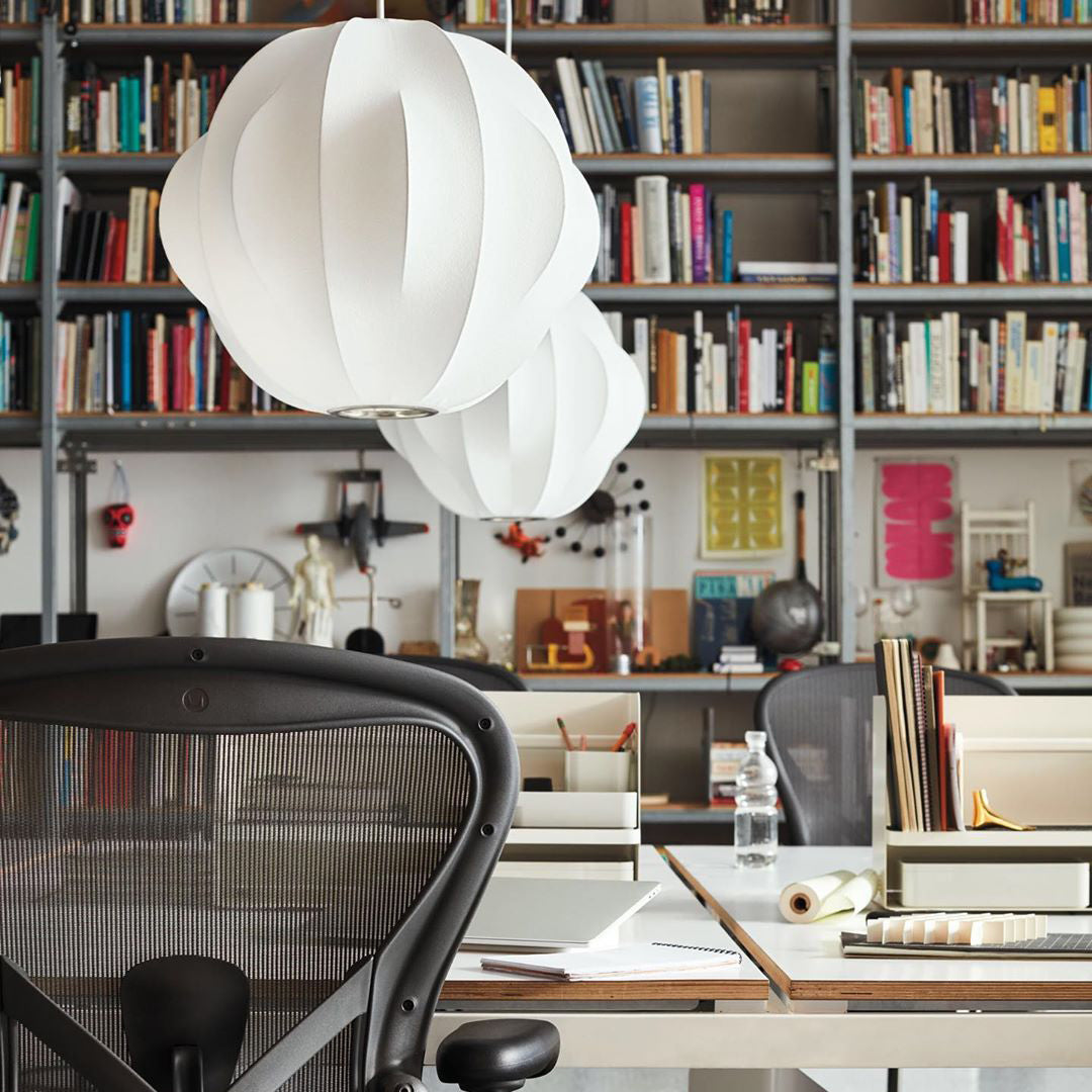 Solarnce Suspension Minimaliste en Soie et Acier - Neutralighting