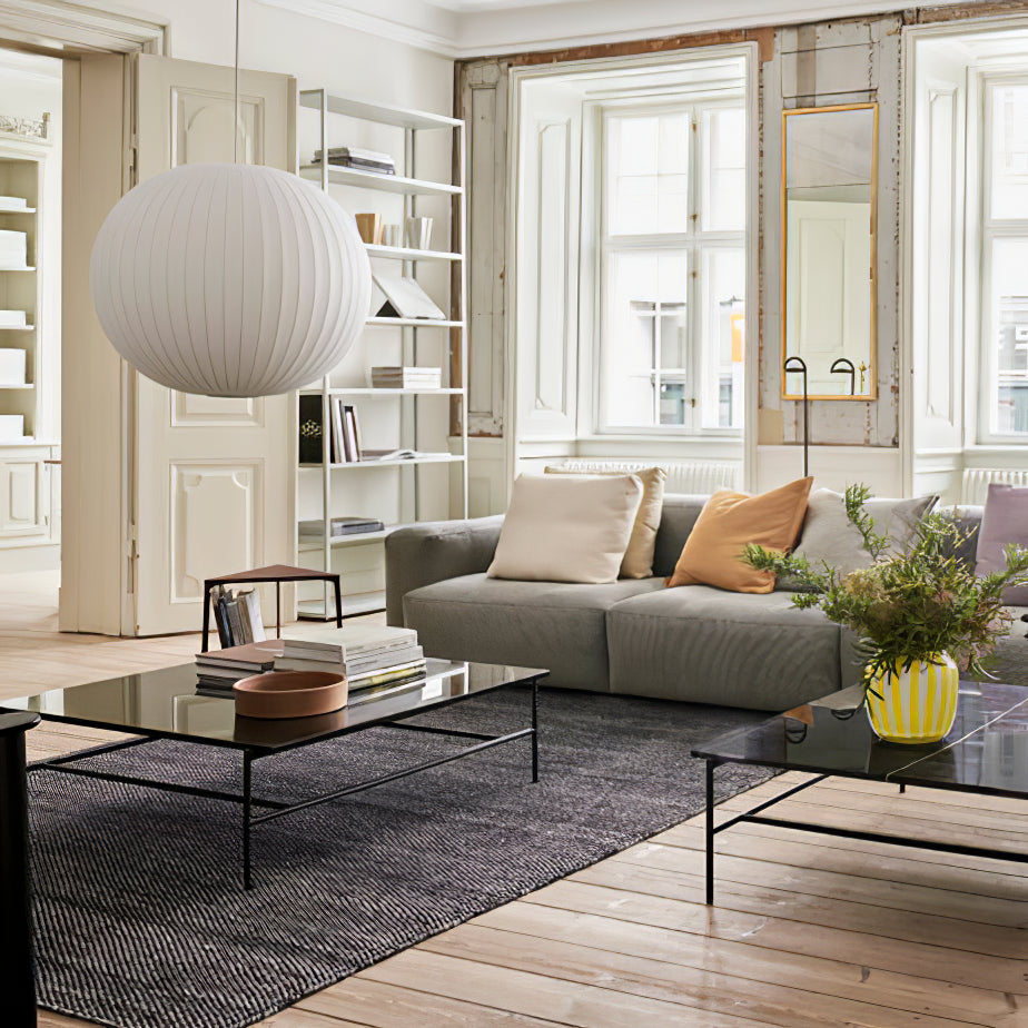 Solarnce Suspension Minimaliste en Soie et Acier - Neutralighting