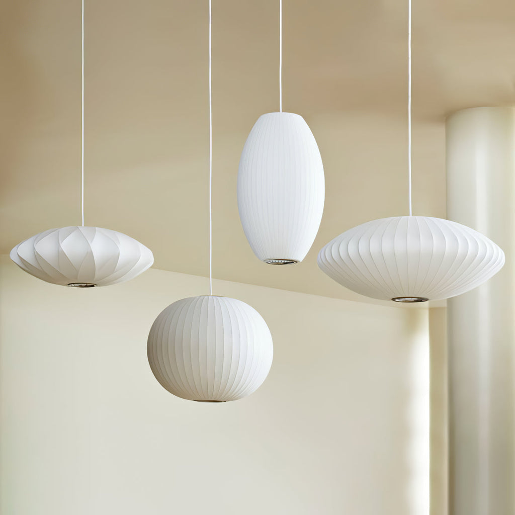 Solarnce Suspension Minimaliste en Soie et Acier - Neutralighting