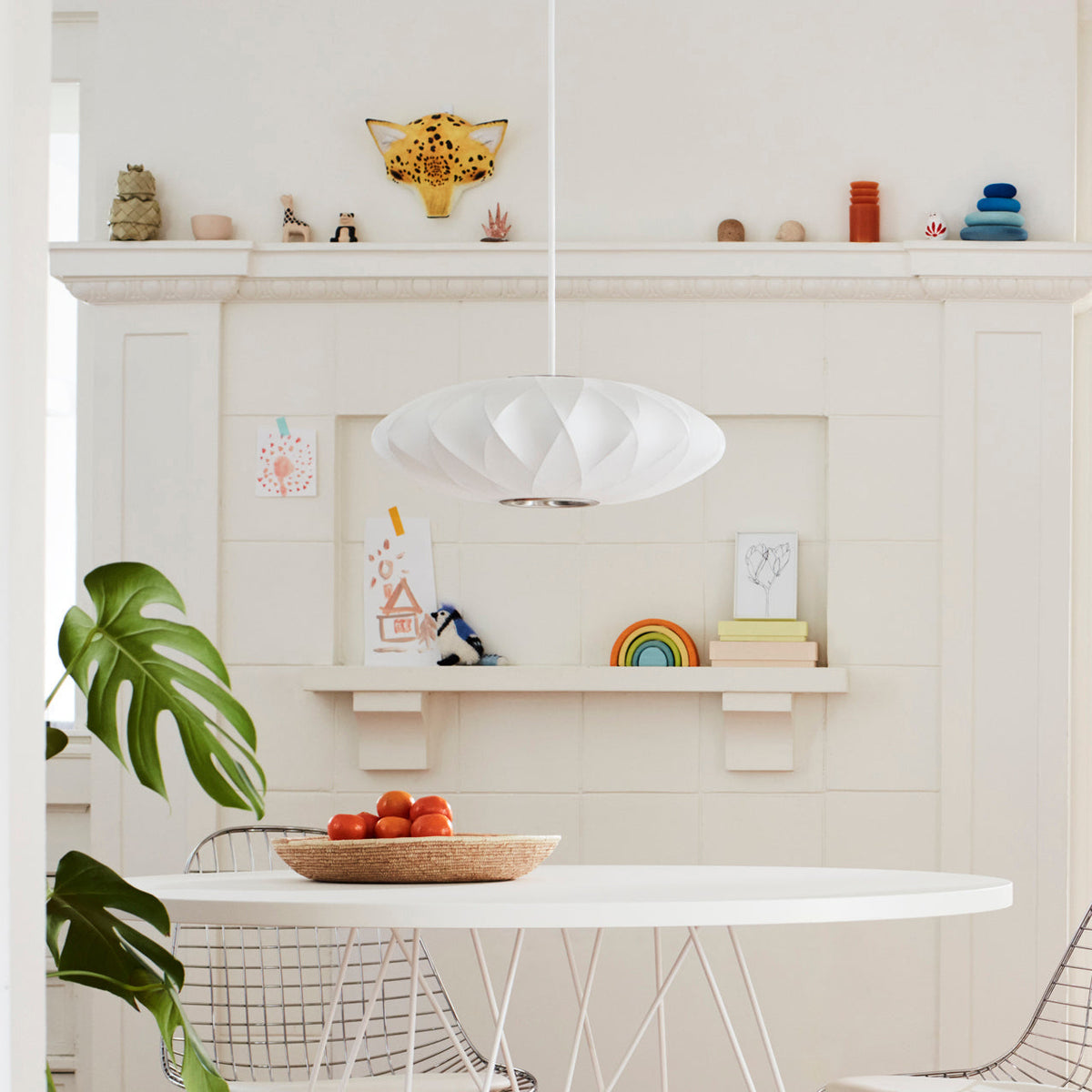 Solarnce Suspension Minimaliste en Soie et Acier - Neutralighting