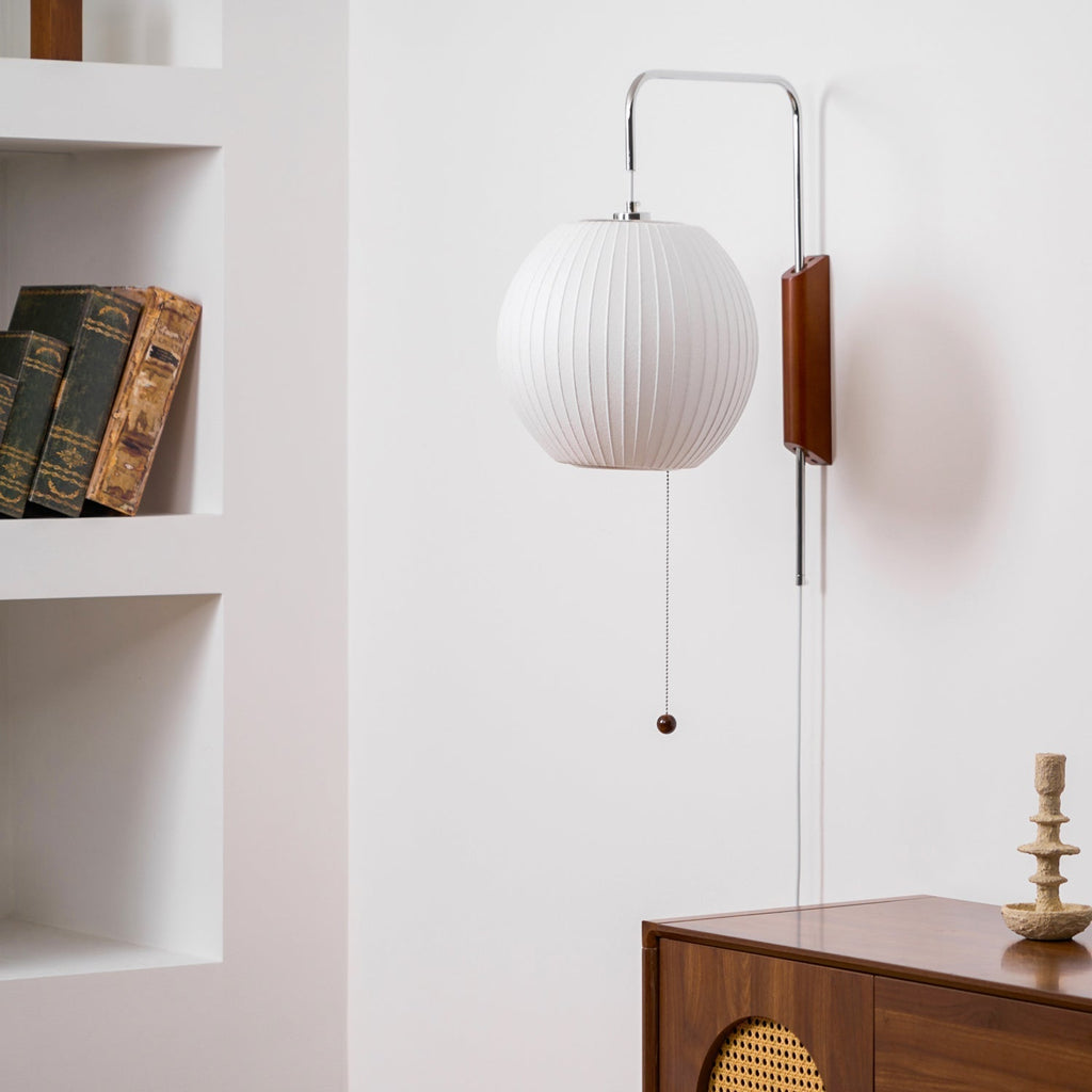 Lustra Wall Sconce Walnut Ball - Neutralighting