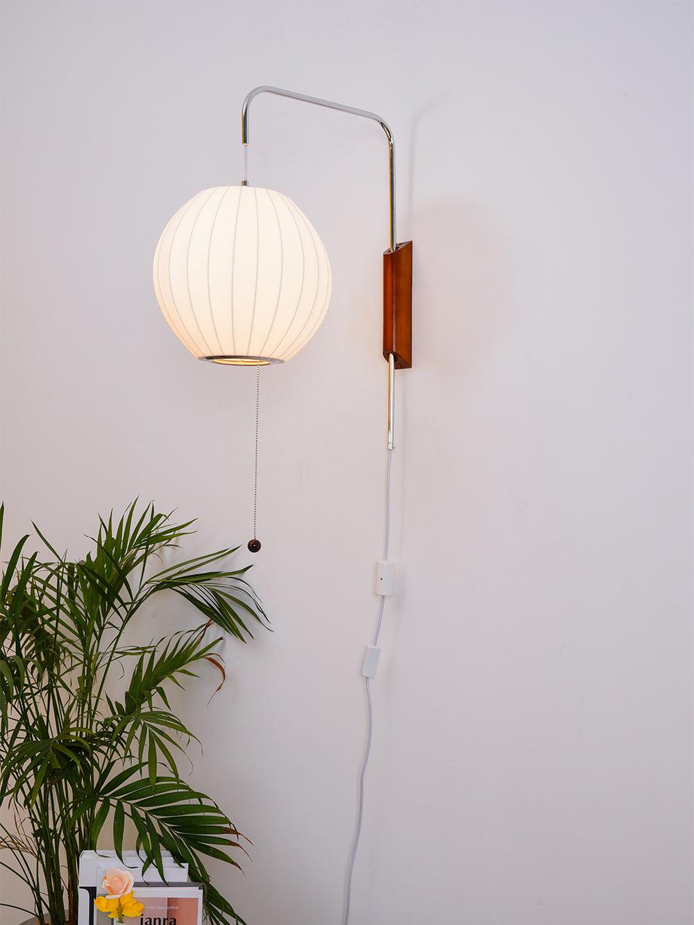 Lustra Wall Sconce Walnut Ball - Neutralighting