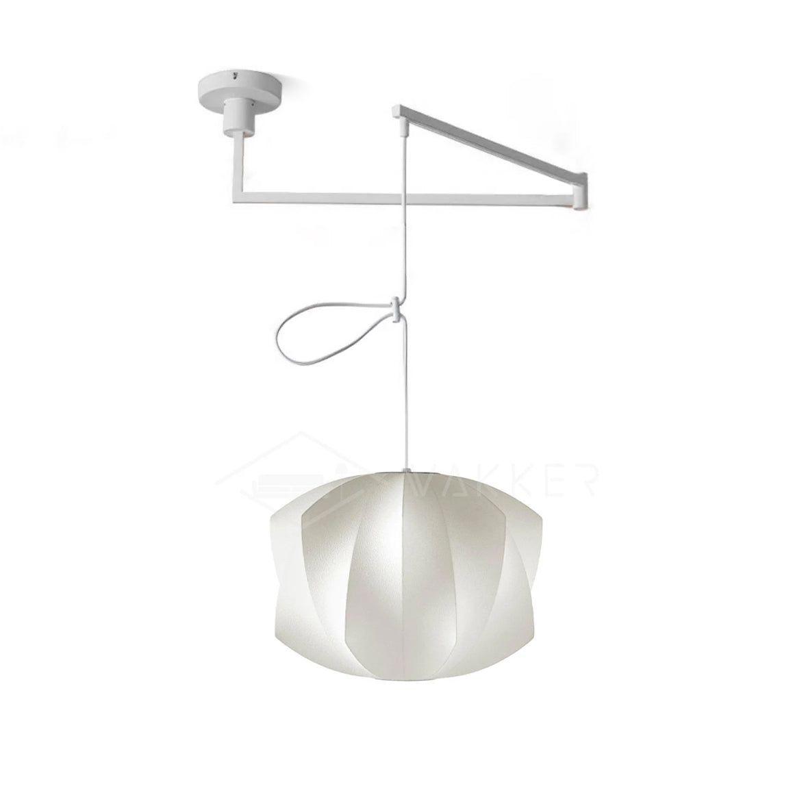 Solarnce Suspension Minimaliste en Soie et Acier - Neutralighting