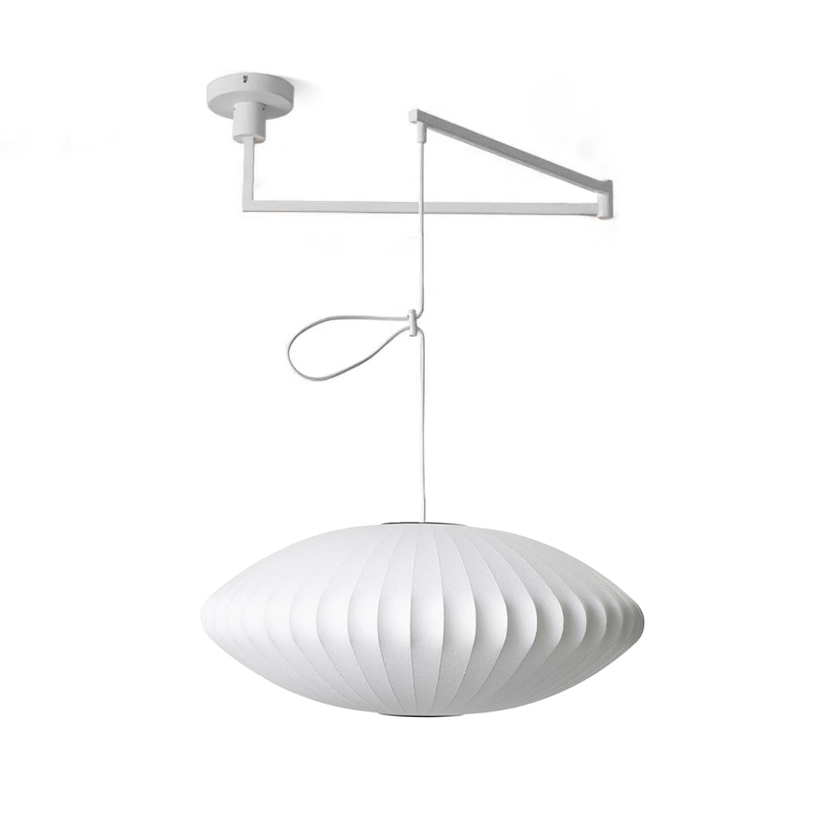 Solarnce Suspension Minimaliste en Soie et Acier - Neutralighting