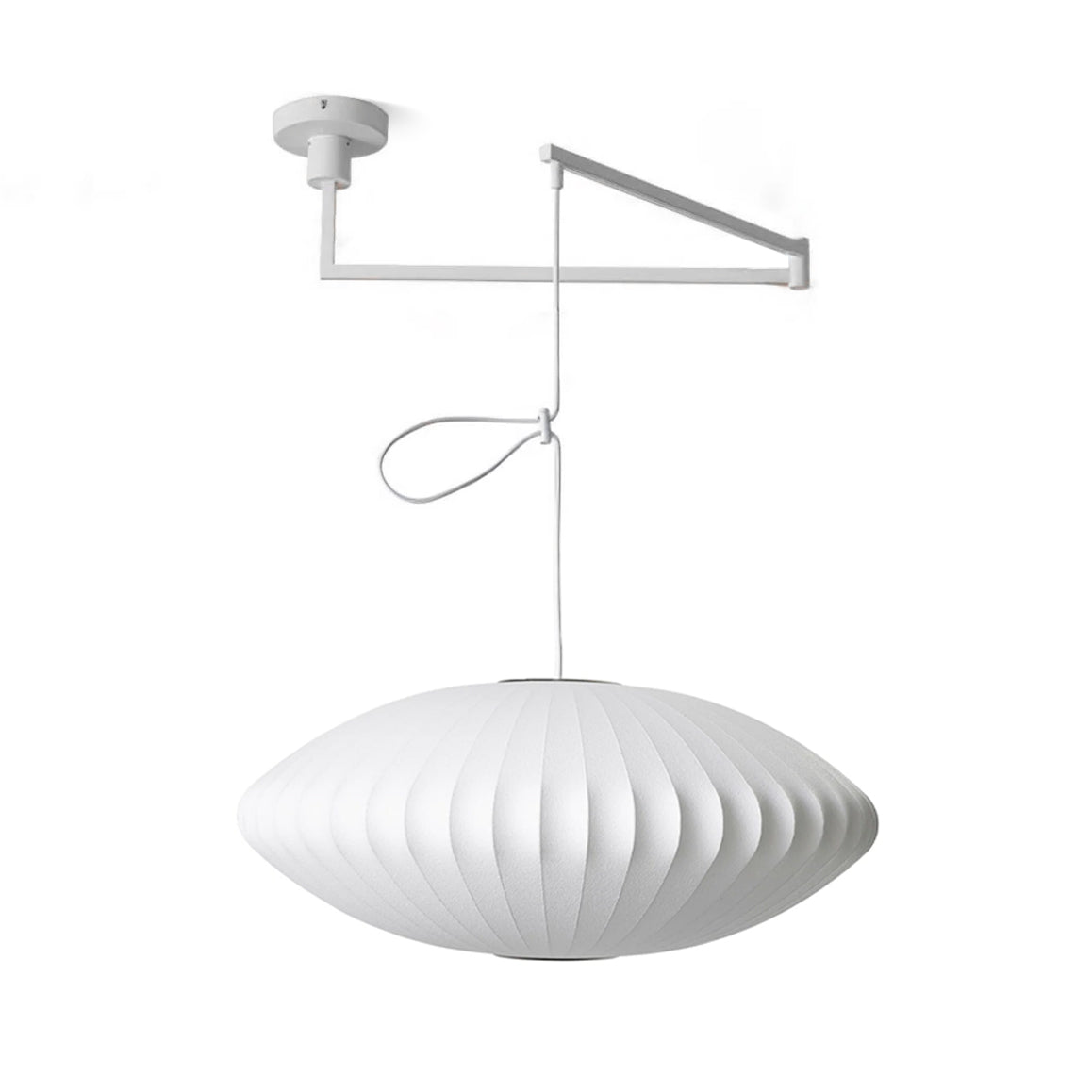 Solarnce Suspension Minimaliste en Soie et Acier - Neutralighting