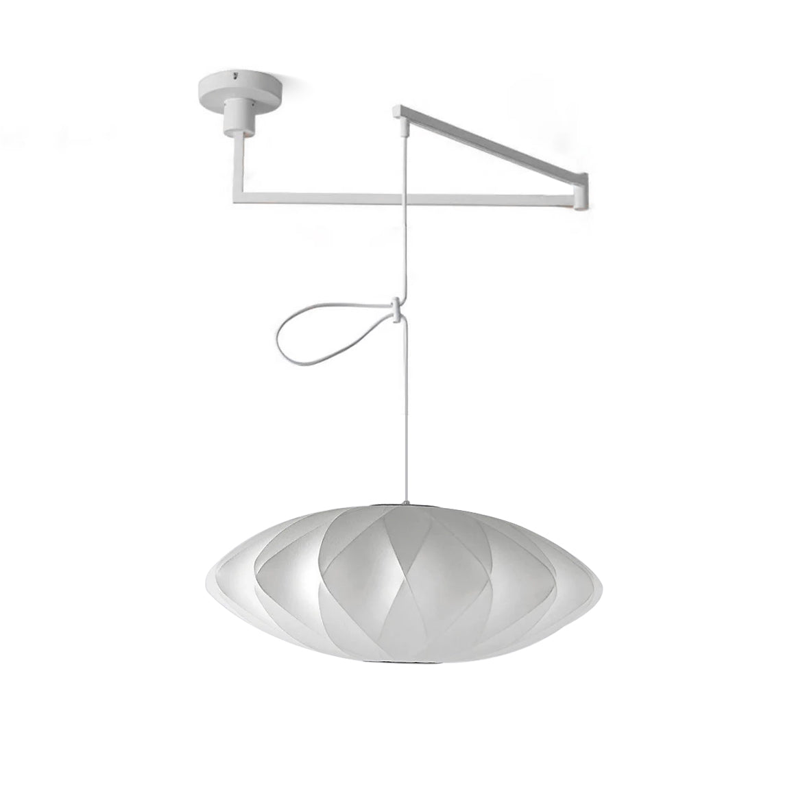 Solarnce Suspension Minimaliste en Soie et Acier - Neutralighting
