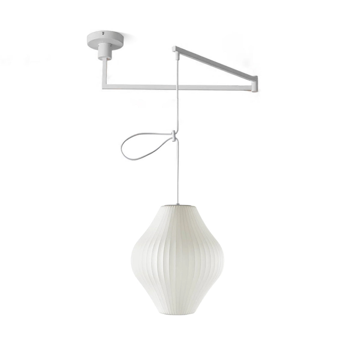 Solarnce Suspension Minimaliste en Soie et Acier - Neutralighting