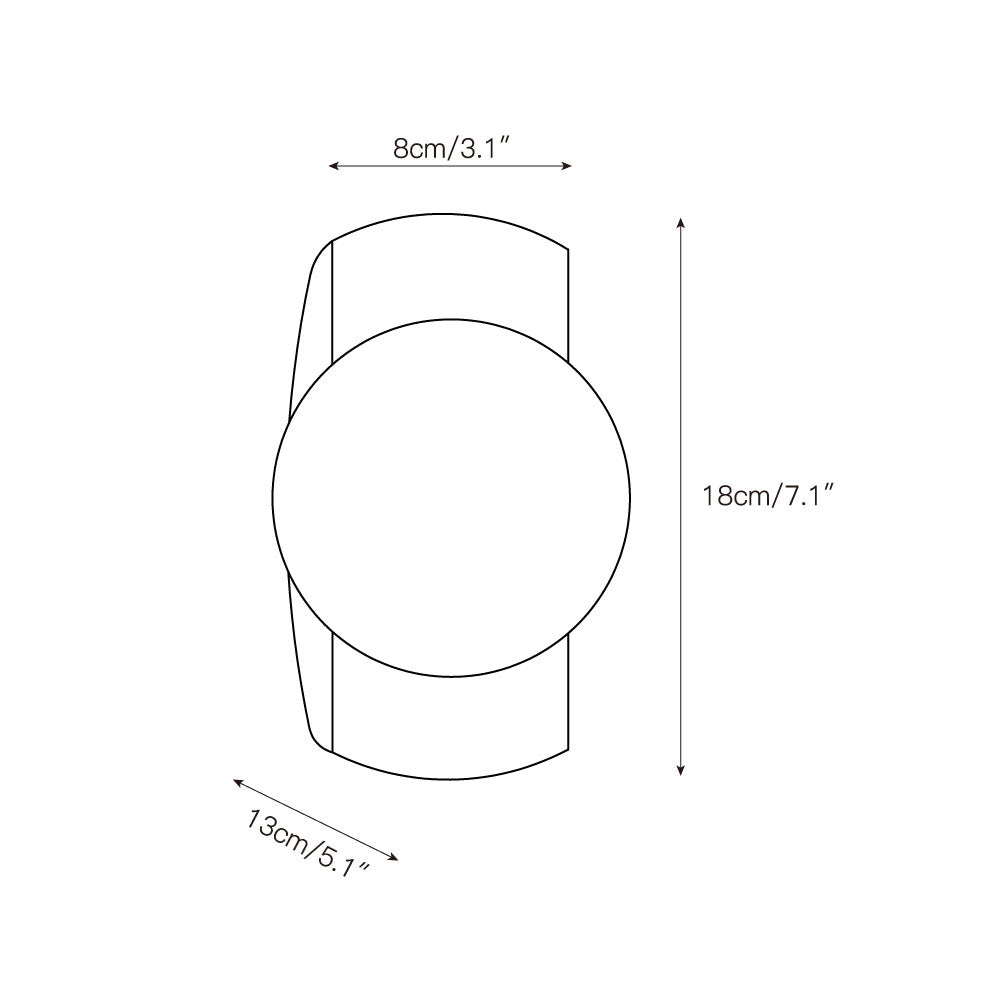 Umaris Lampe Murale Moderne Minimaliste en Verre et Travertin - Neutralighting