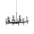 Iltalaris Lustre Haut de Gamme en Laiton et Tissu Nordique - Neutralighting