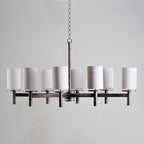 Iltalaris Lustre Haut de Gamme en Laiton et Tissu Nordique - Neutralighting