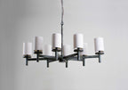 Iltalaris Lustre Haut de Gamme en Laiton et Tissu Nordique - Neutralighting
