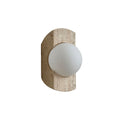 Umaris Lampe Murale Moderne Minimaliste en Verre et Travertin - Neutralighting