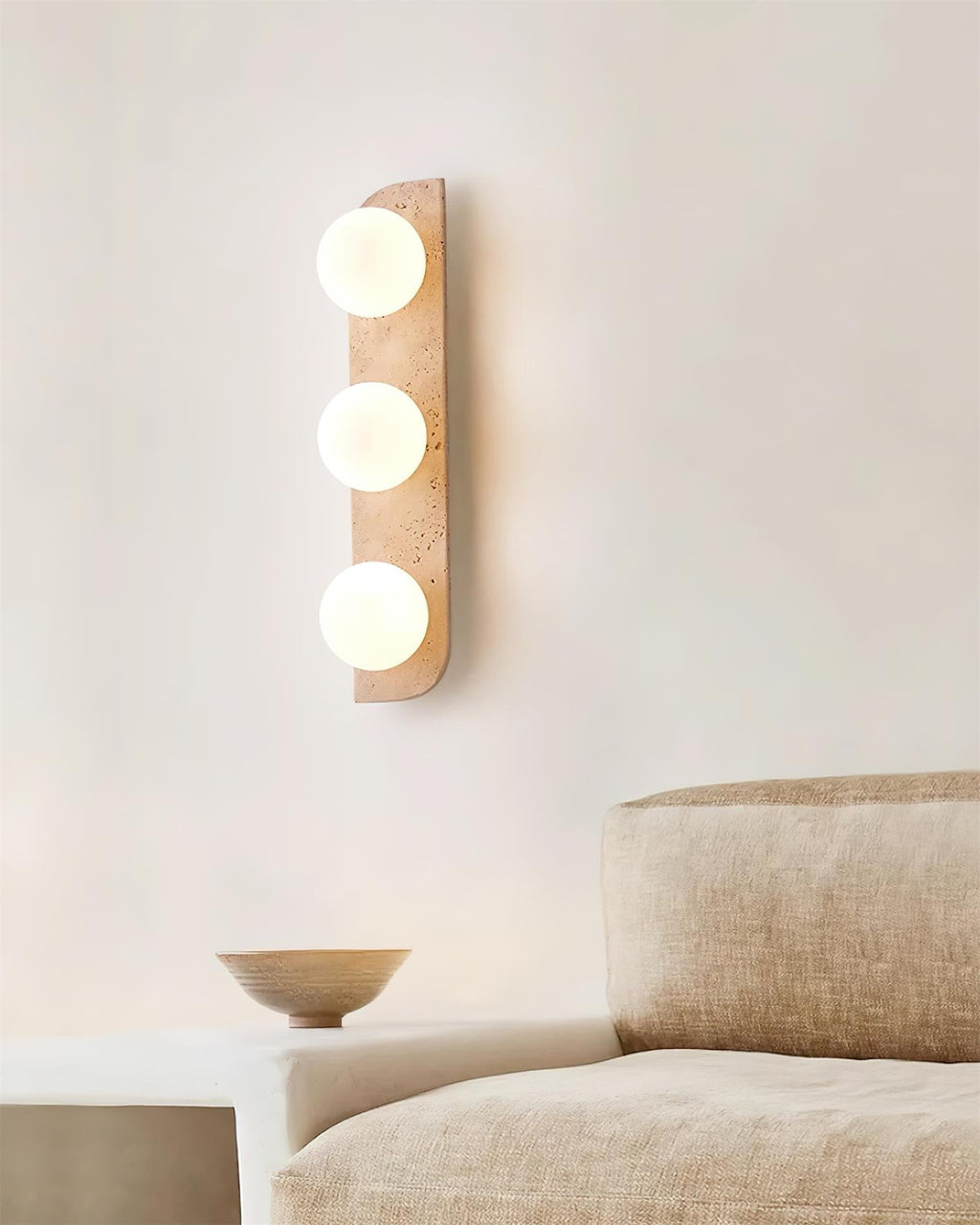 Ritta Applique Murale Moderne en Travertin - Neutralighting