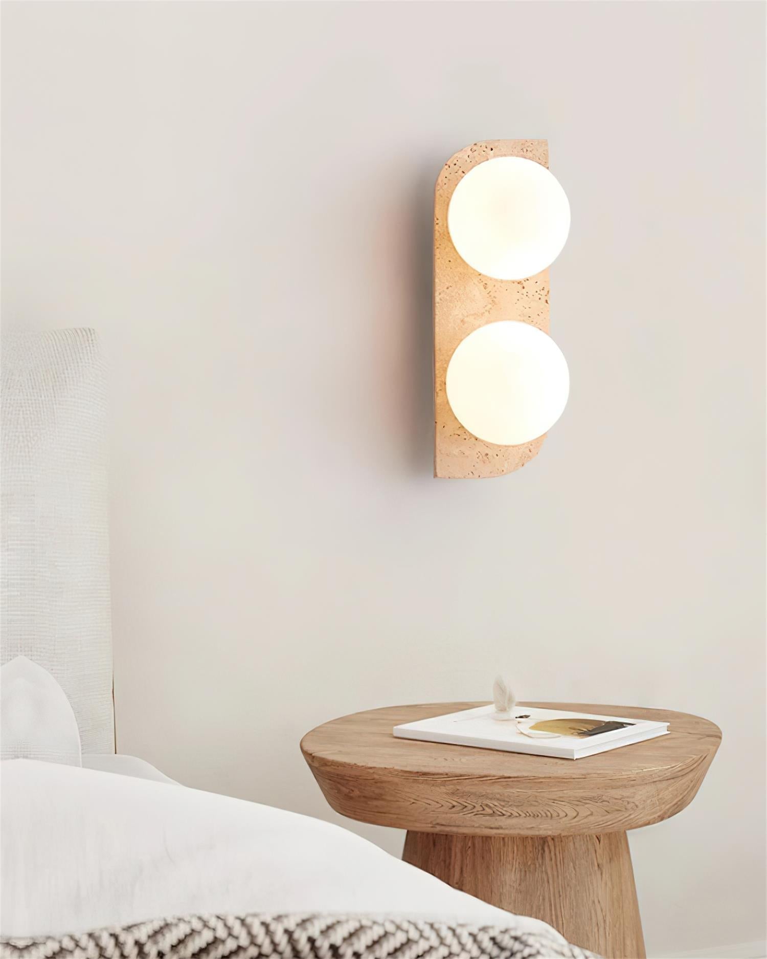 Ritta Applique Murale Moderne en Travertin - Neutralighting