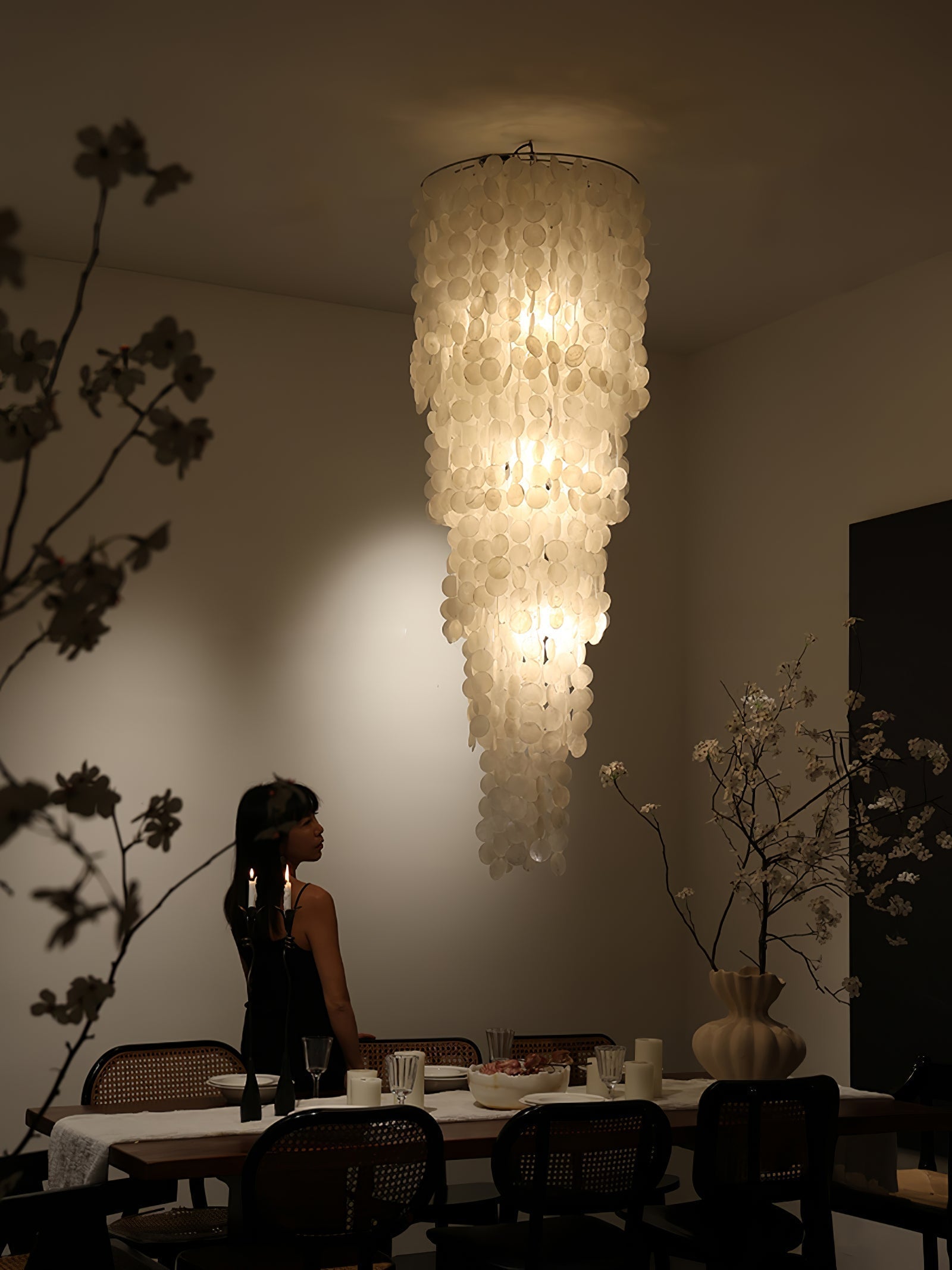 Eloryra Lustre en Verre en Cascade - Neutralighting