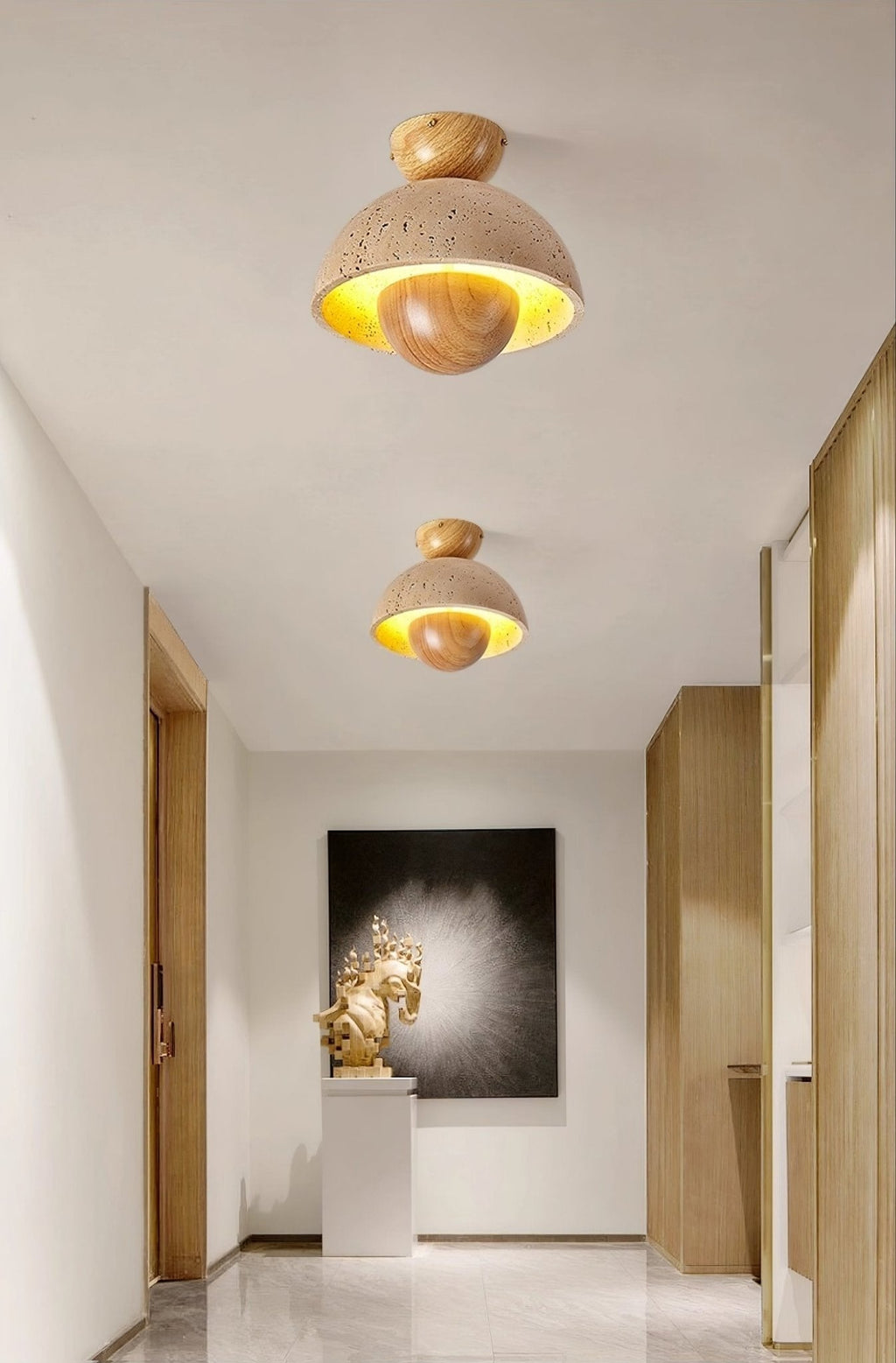 Cadorisra Travertin Plafonnier Lumière - Neutralighting