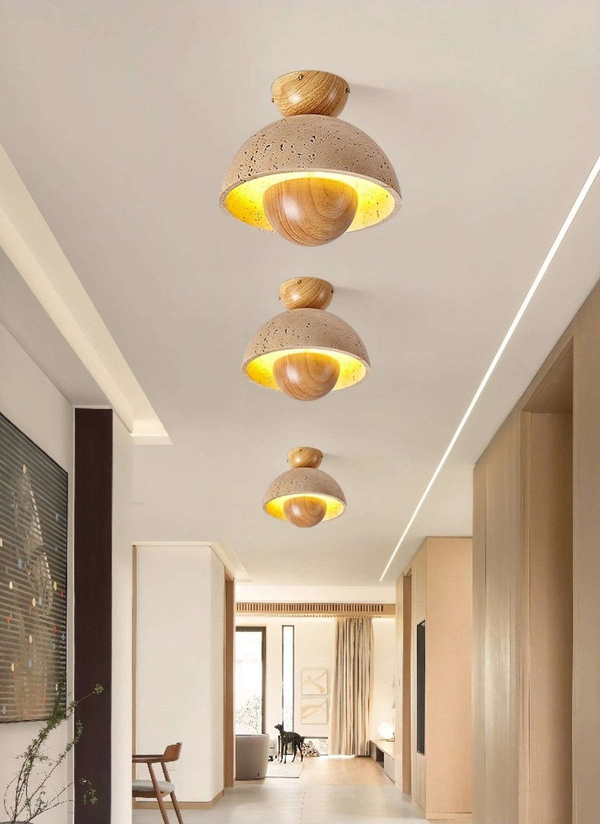 Cadorisra Travertin Plafonnier Lumière - Neutralighting