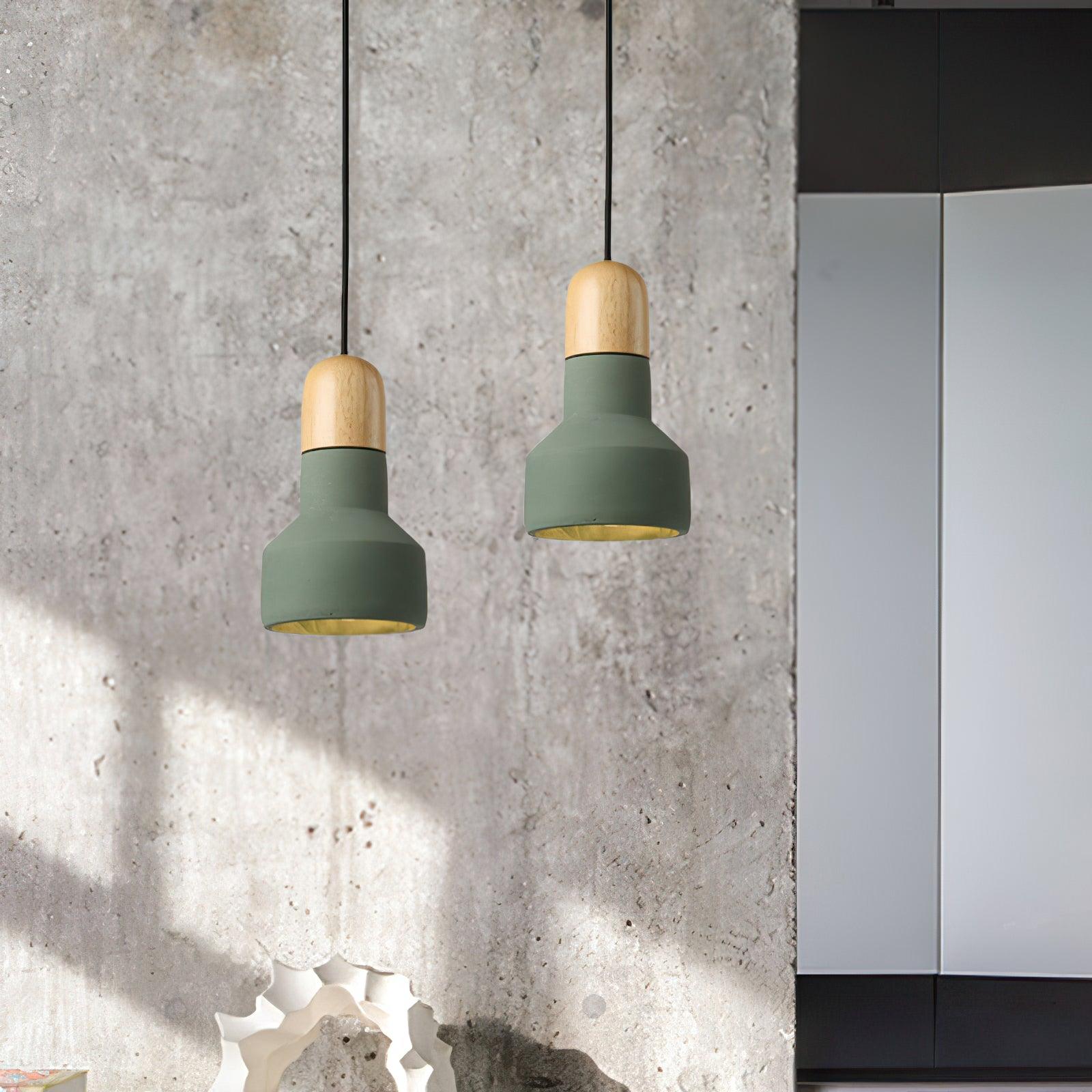 Trio Suspension Rustique en Bois - Neutralighting