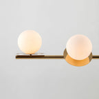 Evvararis Lustre Moderne Minimaliste en Laiton et Verre - Neutralighting