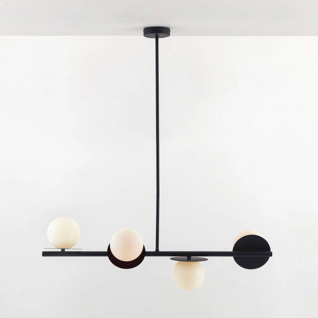 Evvararis Lustre Moderne Minimaliste en Laiton et Verre - Neutralighting