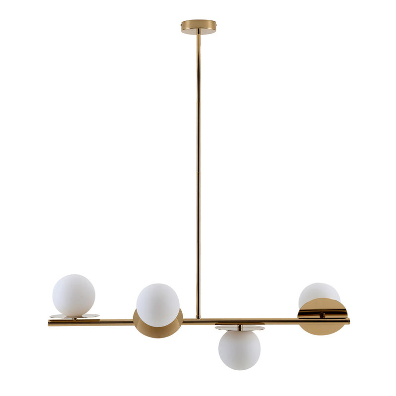 Evvararis Lustre Moderne Minimaliste en Laiton et Verre - Neutralighting