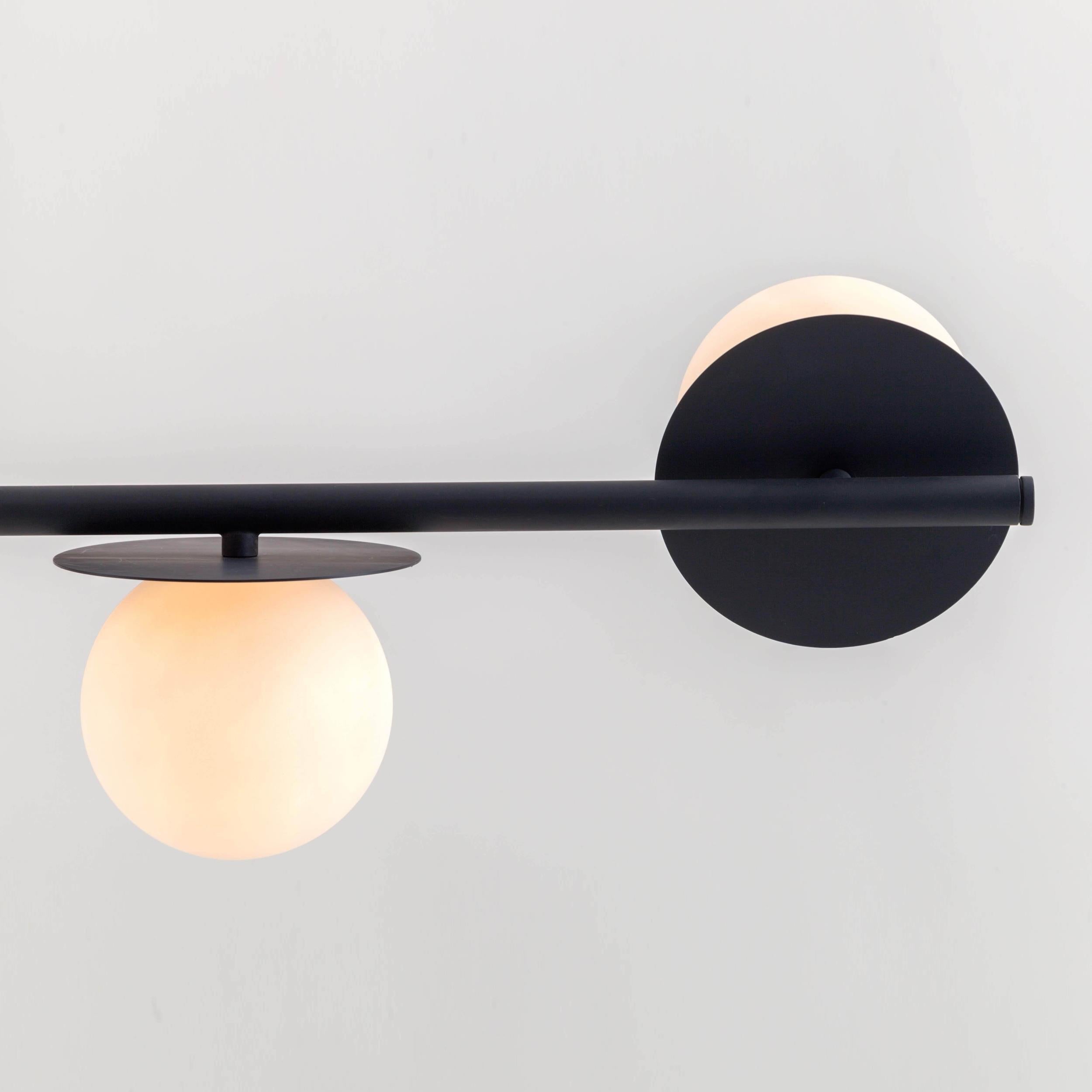 Evvararis Lustre Moderne Minimaliste en Laiton et Verre - Neutralighting