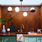 Evvararis Lustre Moderne Minimaliste en Laiton et Verre - Neutralighting